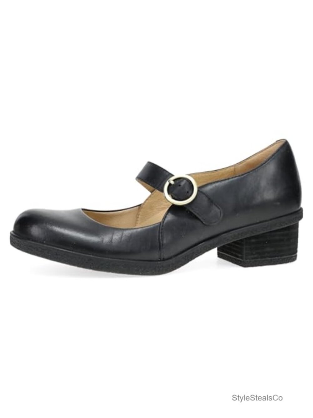 Dansko Mary Jane Flats Leather Buckle Memory Foam Arch Support